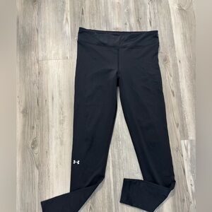 Under Armour Jet Black  full
Length Active Leggings
